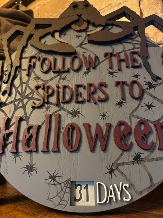 Follow the Spiders Halloween Countdown