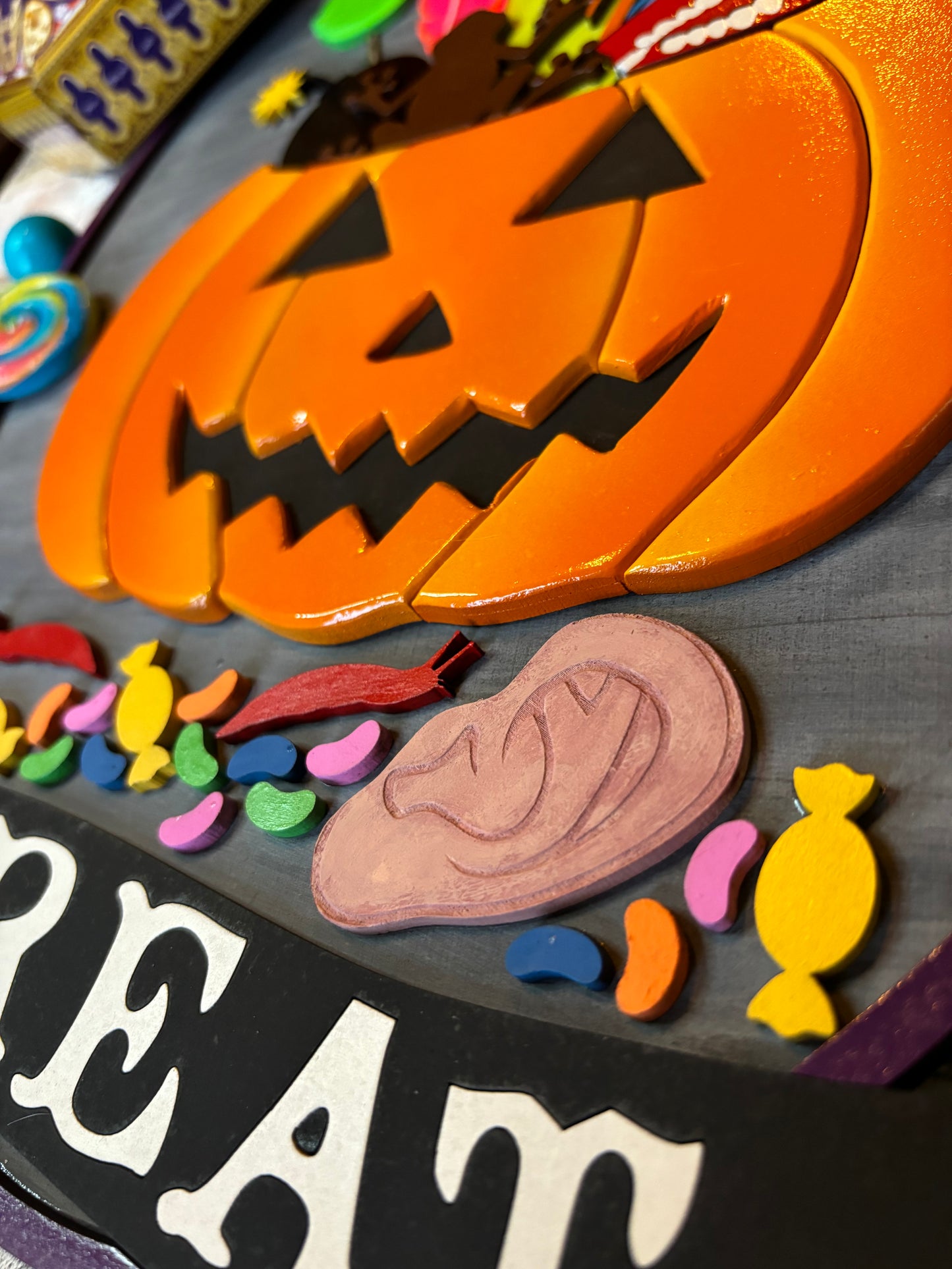 Trick or Treat Pumpkin Sign