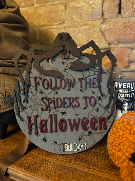 Follow the Spiders Halloween Countdown