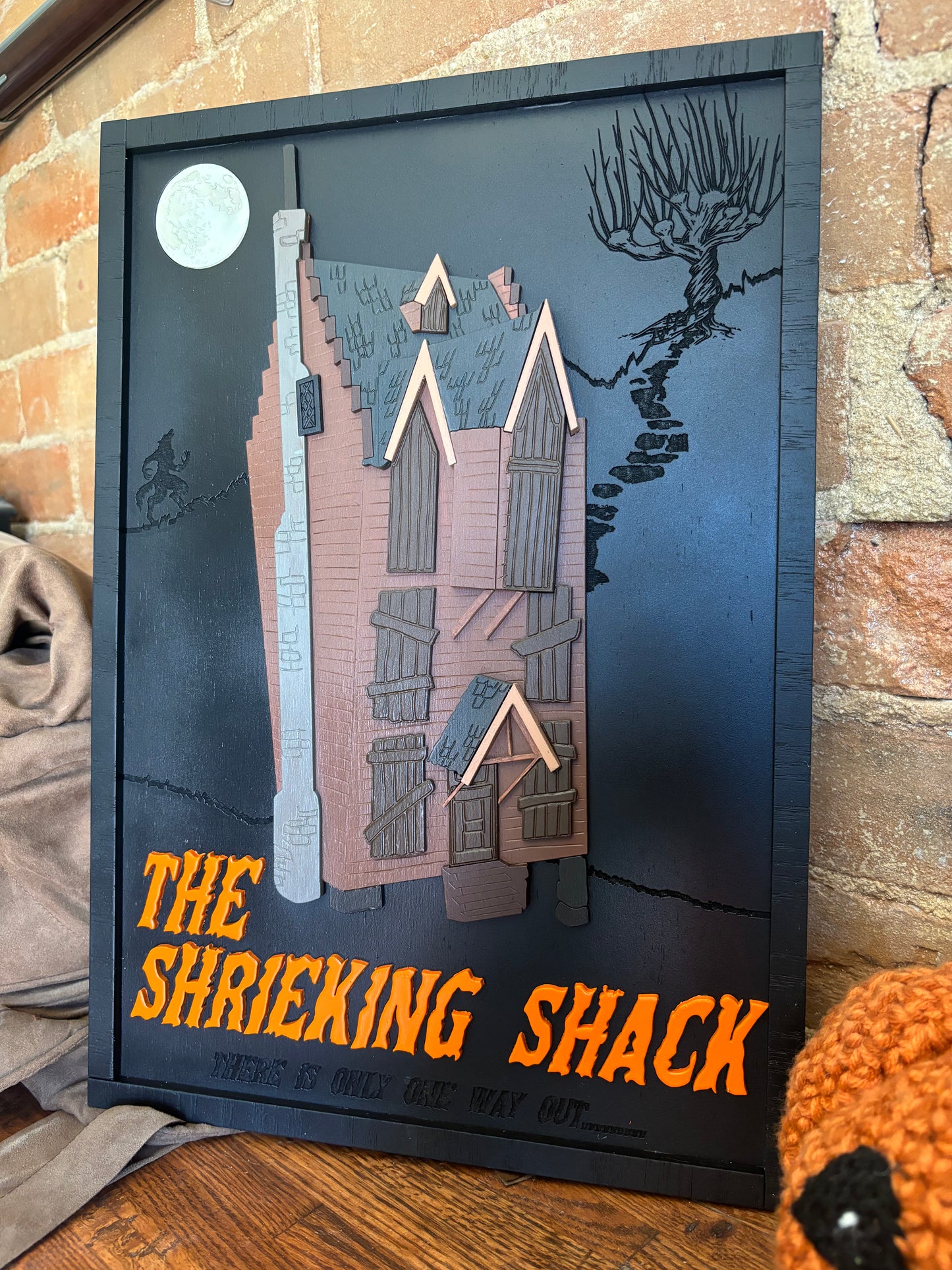 Haunted Shack Wooden Sign