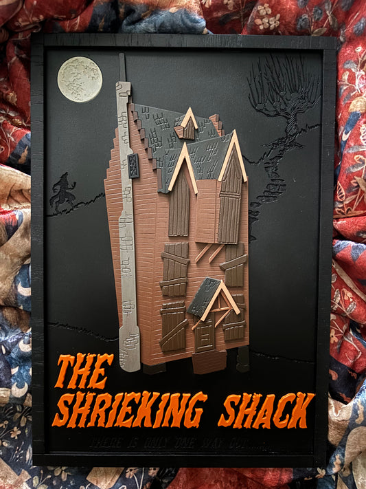 Haunted Shack Wooden Sign