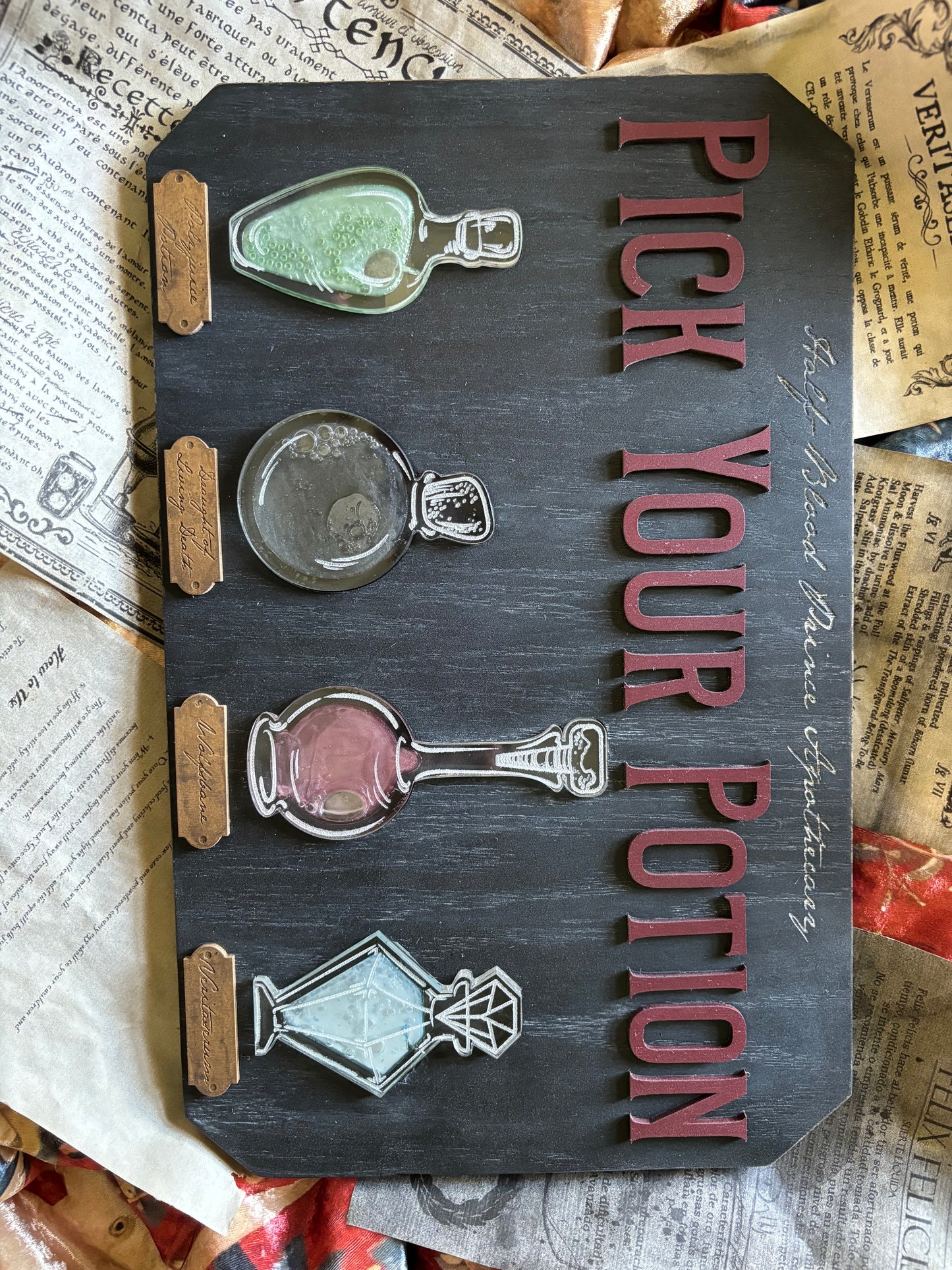 Pick Your Potion Apothecary Sign