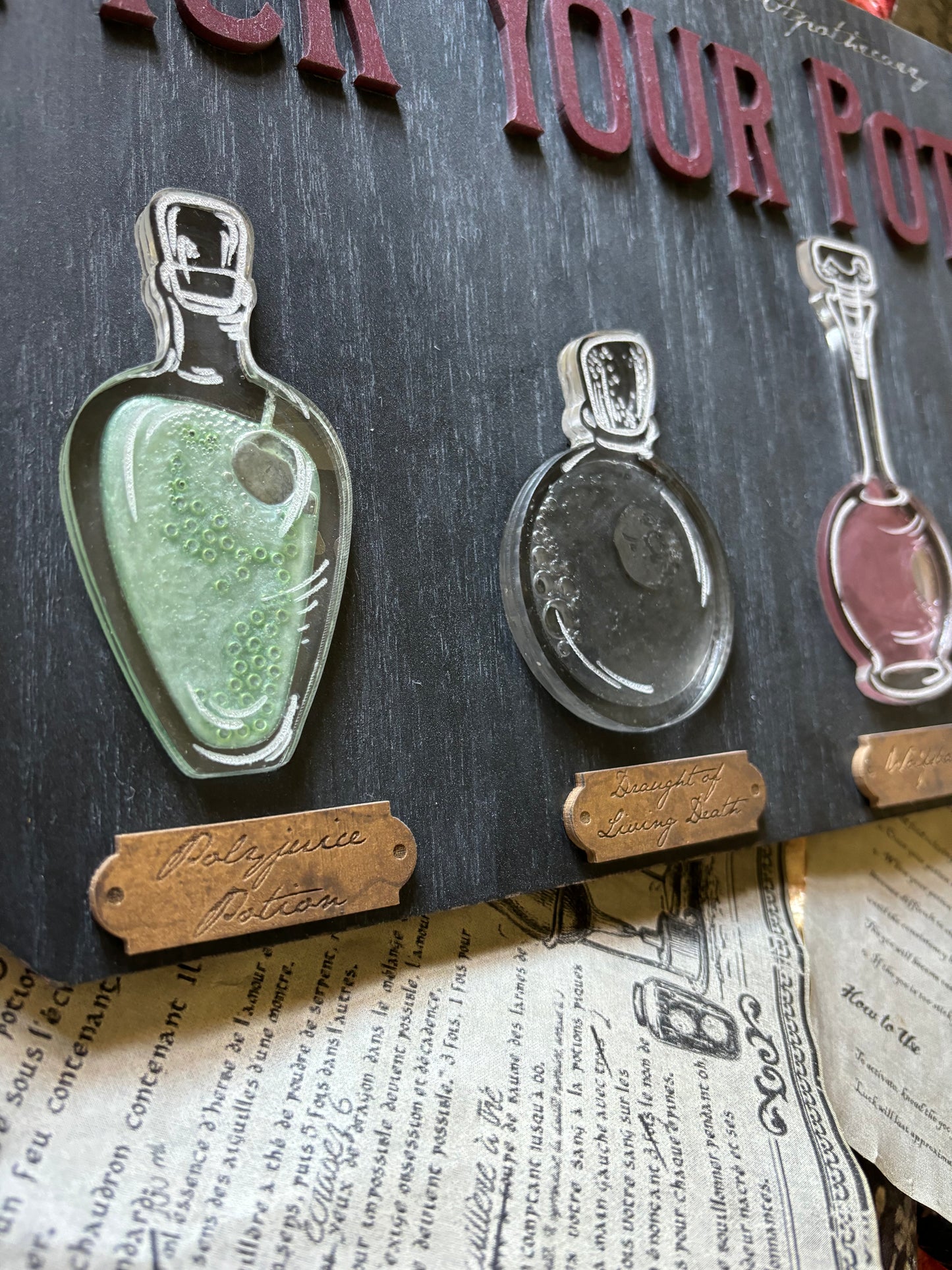 Pick Your Potion Apothecary Sign