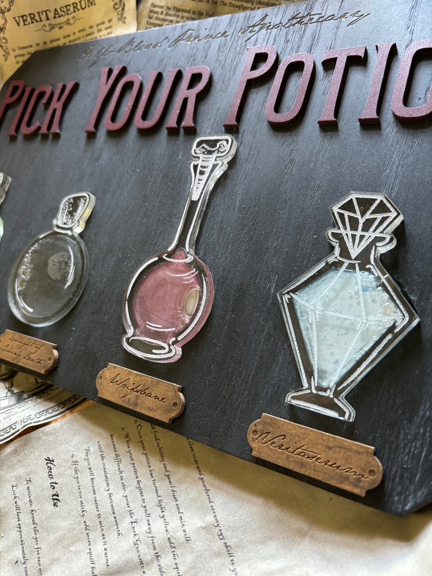 Pick Your Potion Apothecary Sign