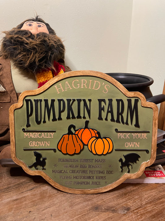 Pumpkin Farm Wooden Sign