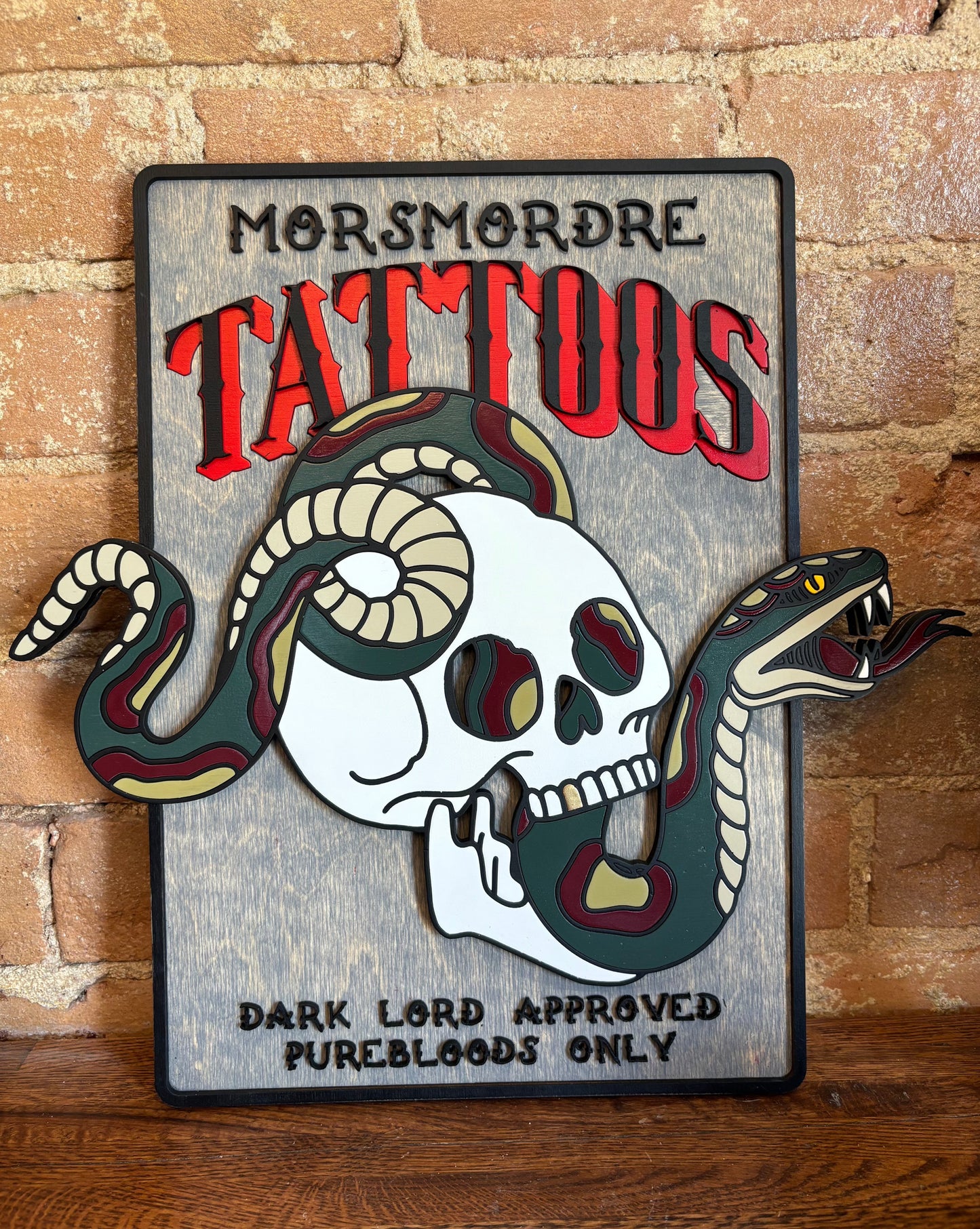 Dark Tattoo Studio Sign