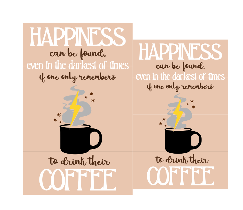 Customizable Happiness Beverage Sign