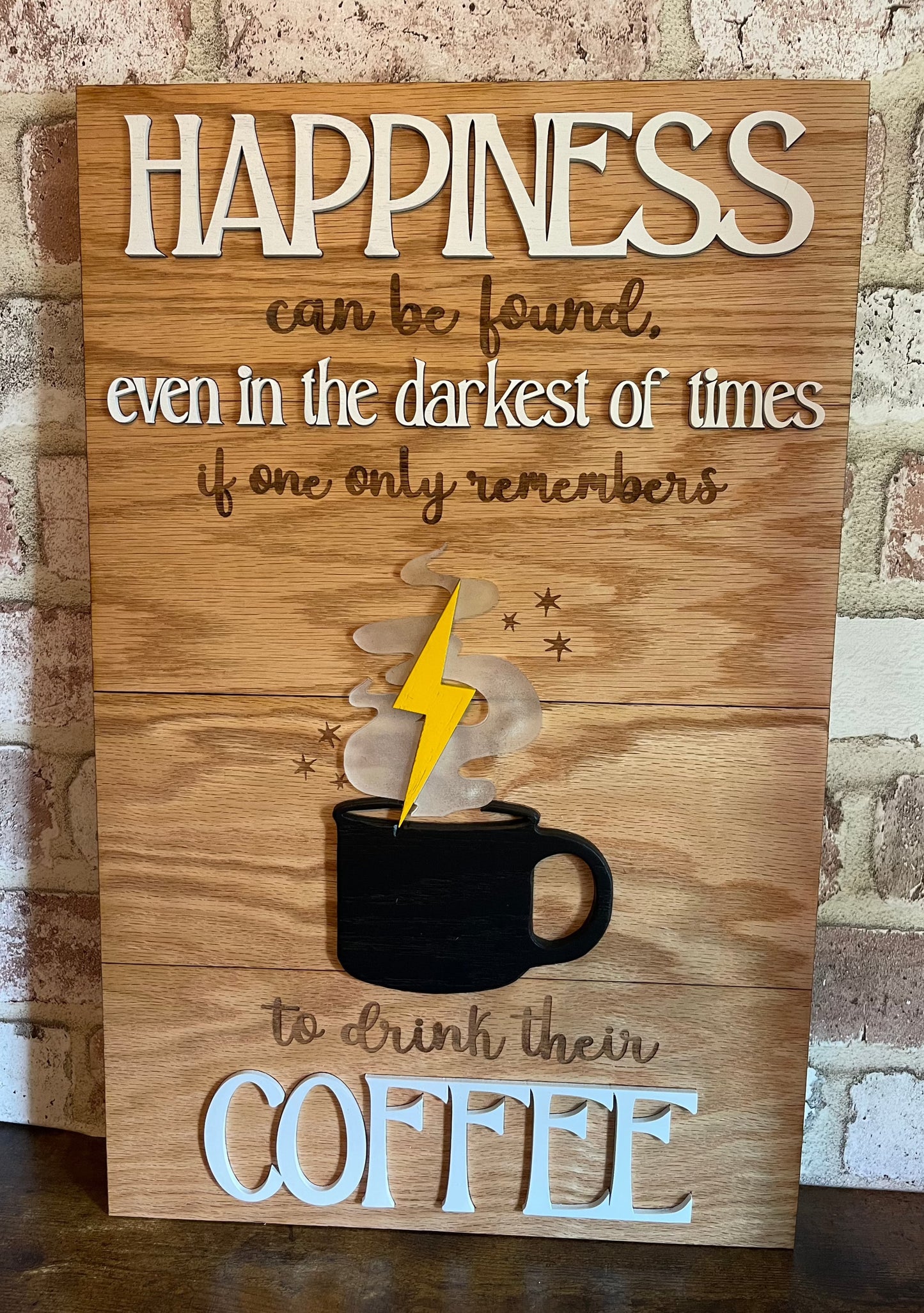 Customizable Happiness Beverage Sign