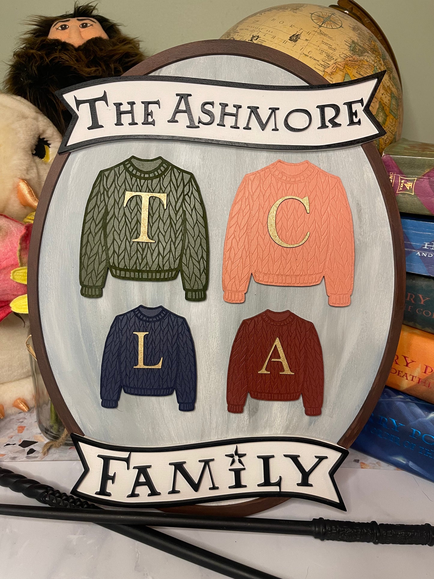 Customized Family Sweater Sign