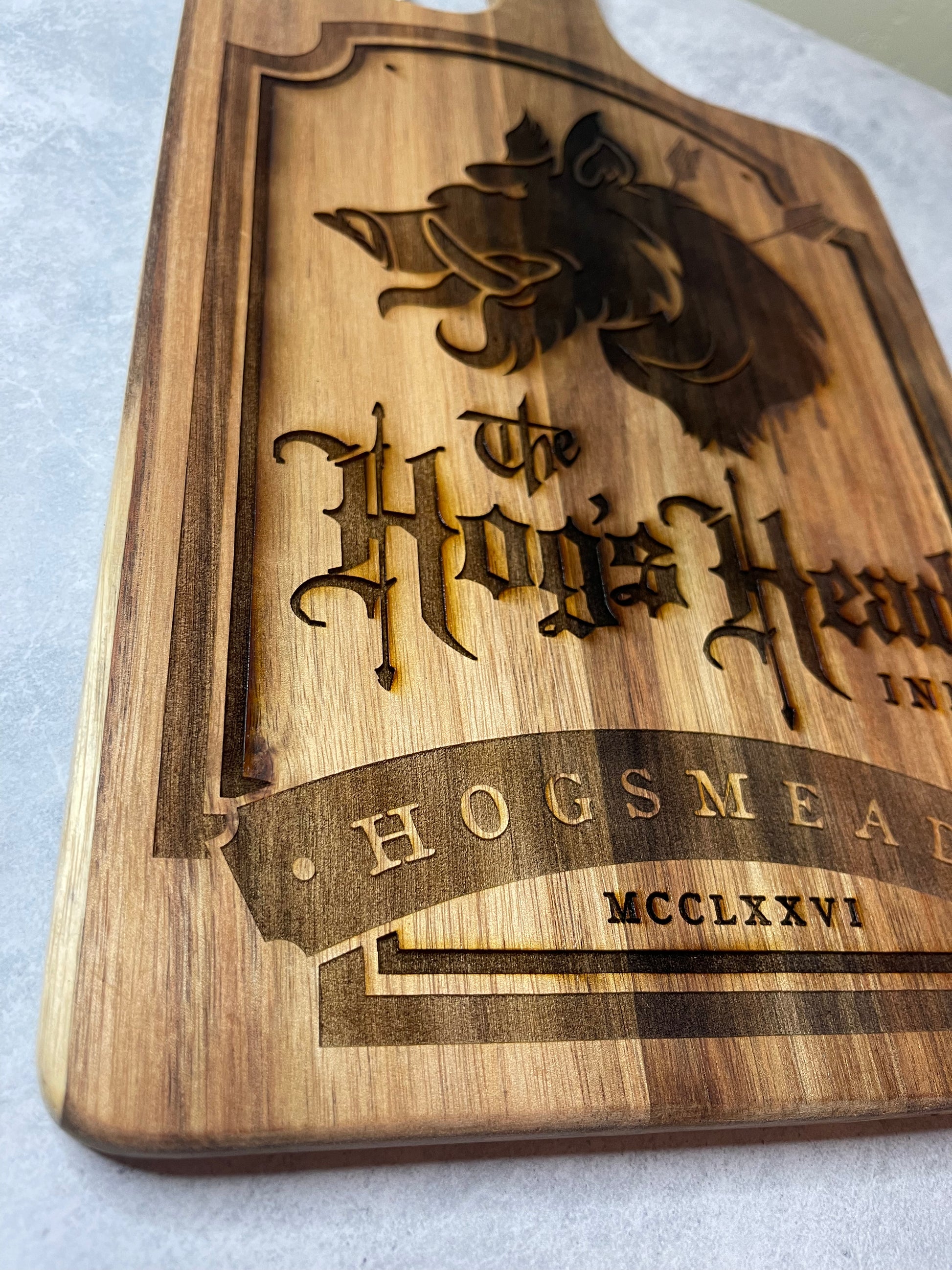 Hogs Head Acacia Engraved Cutting Board – Mifflin Made